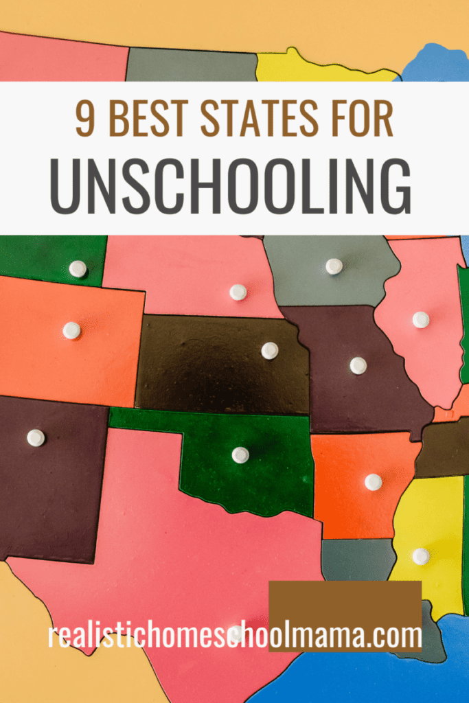 9 Best States for Unschooling Pinterest Image